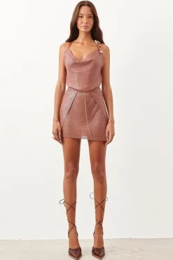 Adrianne Dress in Cigar