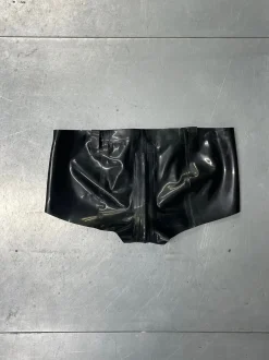 Agnes Latex Shorts Black