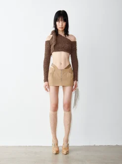 Alba Mini Skirt Camel