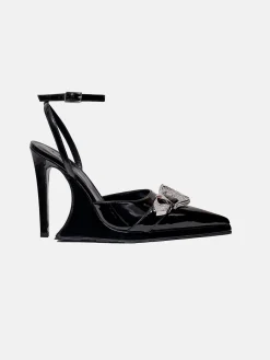 Cruella Shoes Patent Leather Black