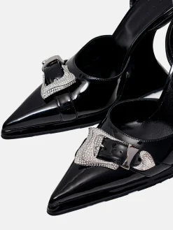 Cruella Shoes Patent Leather Black