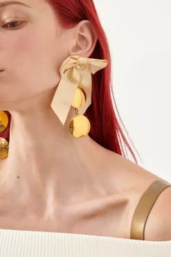 Nuclear Bow Earrings Gold