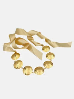 Nuclear Bow Necklace Gold