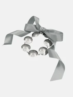 Nuclear Bow Necklace Silver