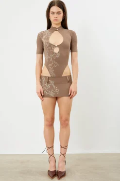 Suzan Micro Skirt Tobacco